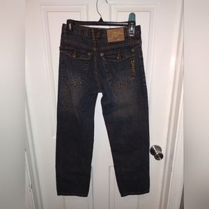 MECCA APPAREL Boys Black Straight Leg Jeans size 18